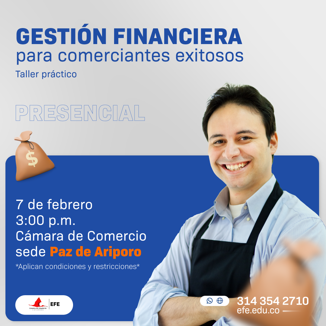 Taller Gestión financiera para comerciantes exitosos - Paz de Ariporo ...