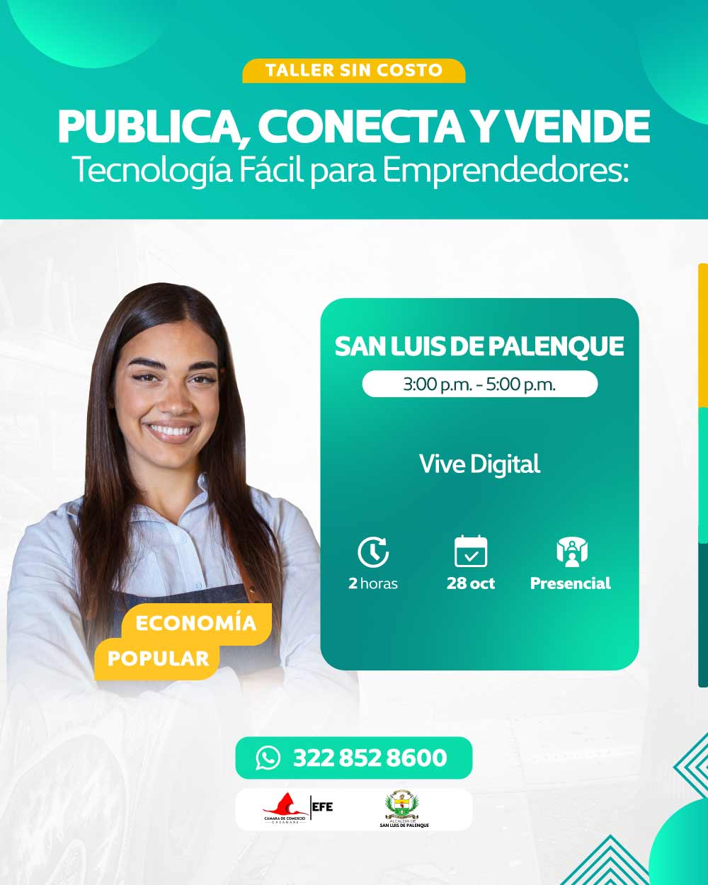 Taller en San Luis de Palenque - 28 octubre